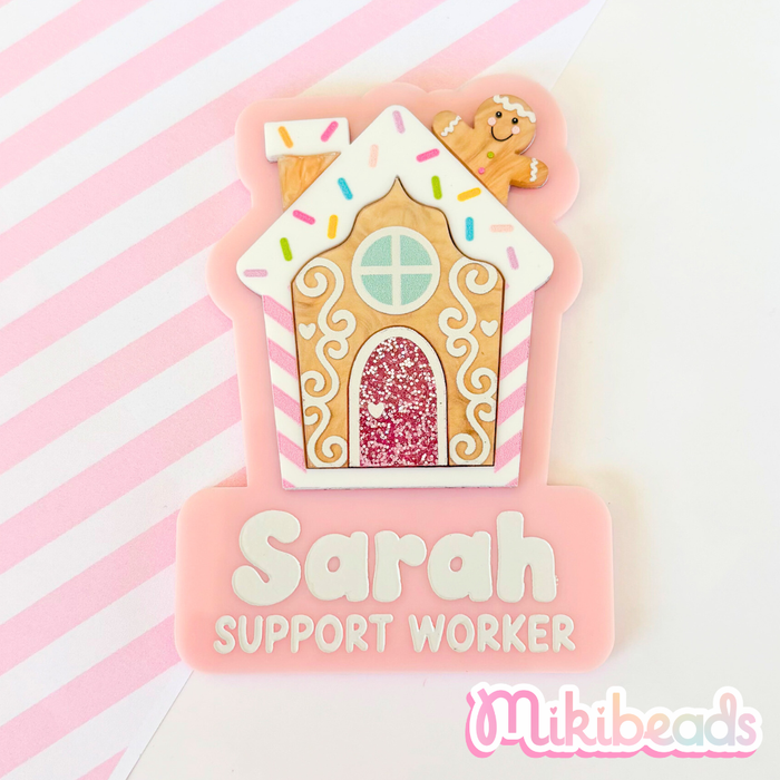 Gingerbread Premium Name Badge