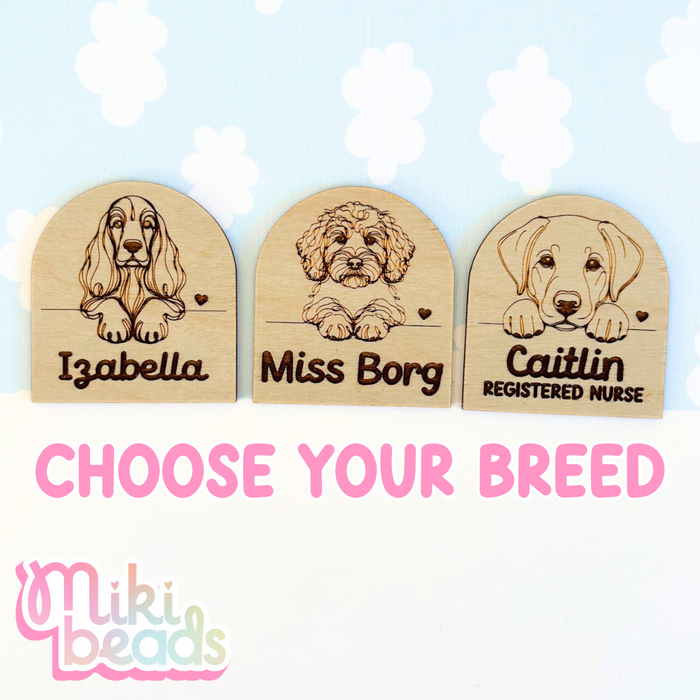 Custom Dog Name Badge