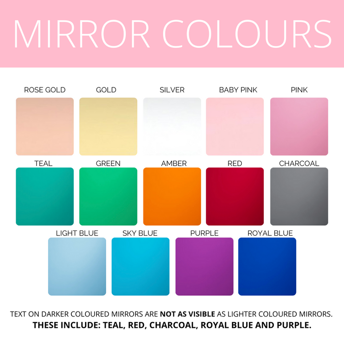 Personalised Mirror Keychain