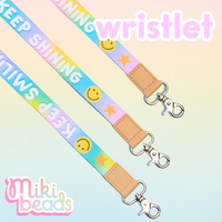 Keep Smiling, Keep Shining Wristlet