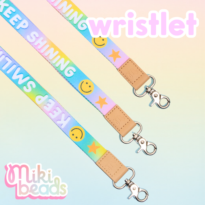 Keep Smiling, Keep Shining Wristlet