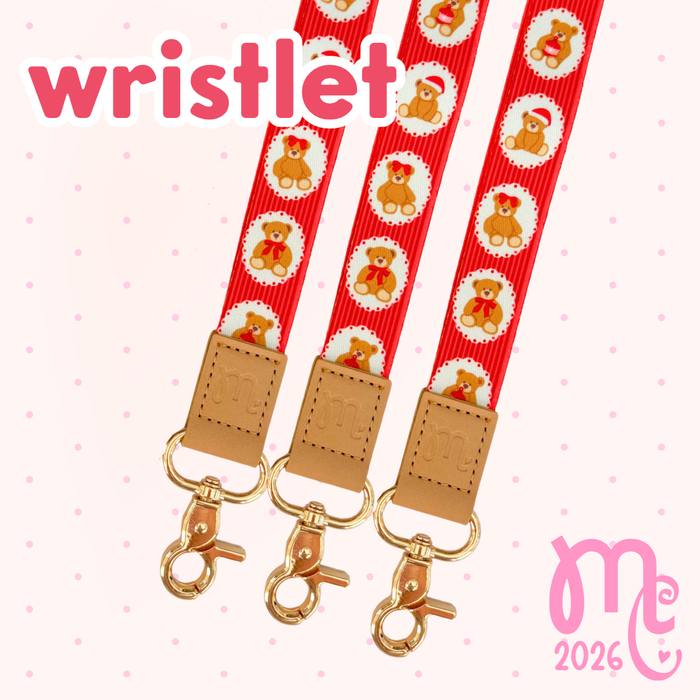 Christmas Teddies Wristlet
