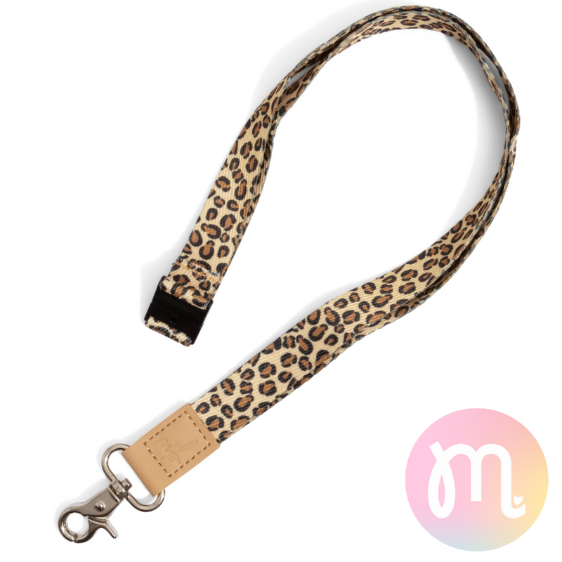 Leopard Love Fabric Lanyard