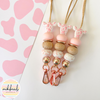 Pink Cow Lanyard