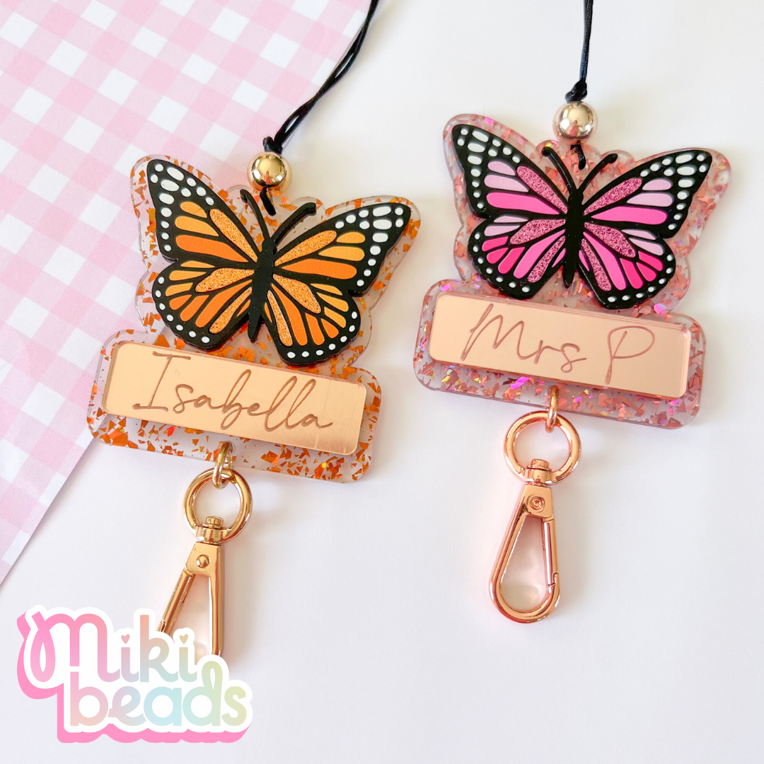 Butterfly Kisses Personalised Lanyard