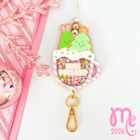 Shaker Christmas Cup Personalised Lanyard