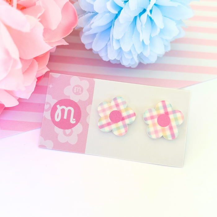 Pastel Patch Daisy Studs