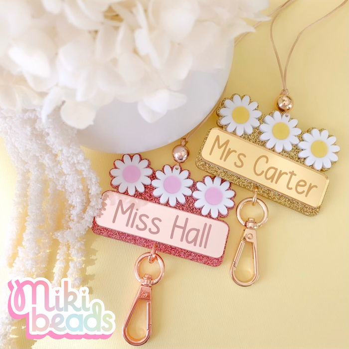 Daisy Bouquet Personalised Lanyard
