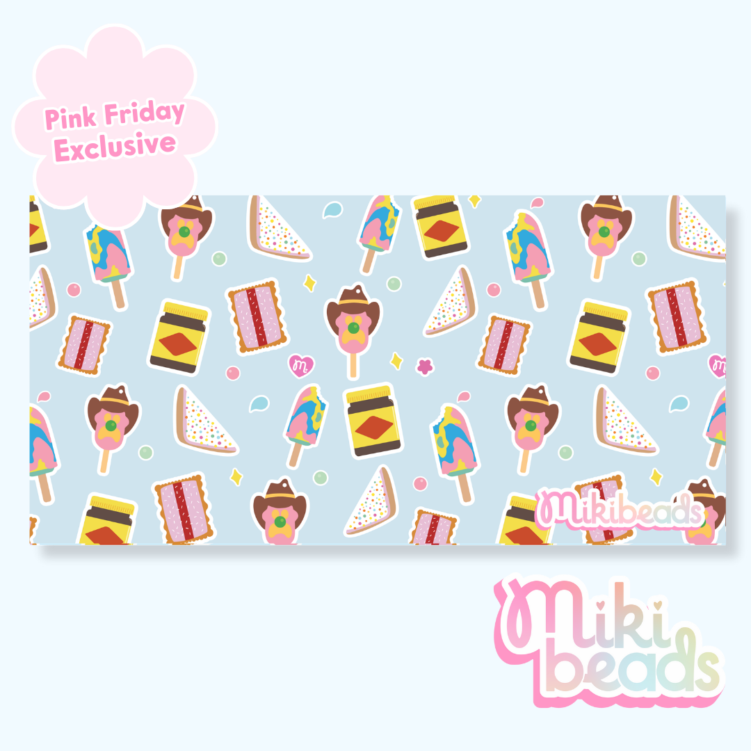 Grey Blue Aussie Classics Desk Mat