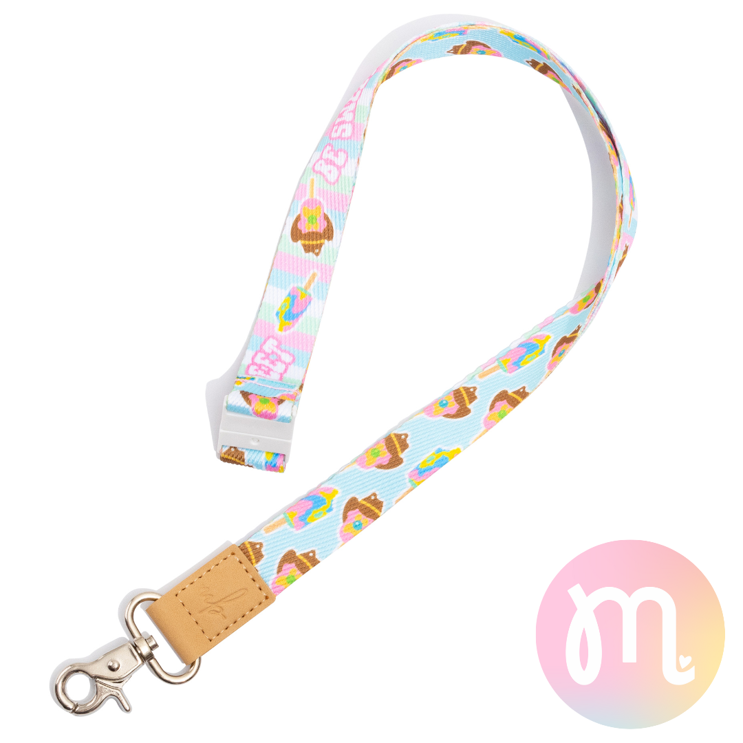 Classic Ice Creams Fabric Lanyard
