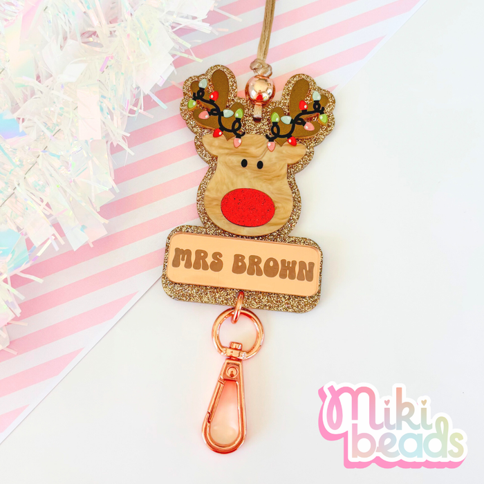 Rudolph the Reindeer Personalised Lanyard