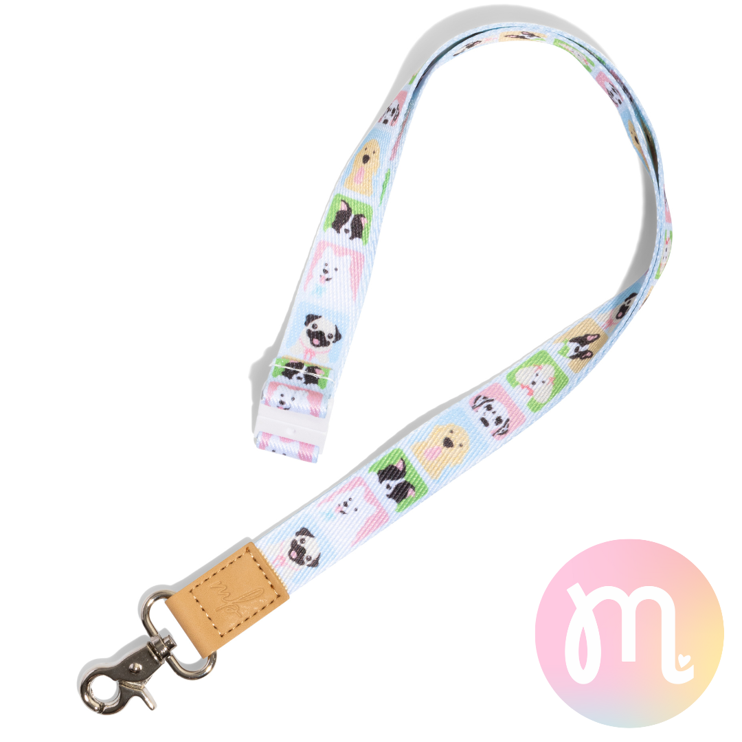 Dog Lovers Fabric Lanyard
