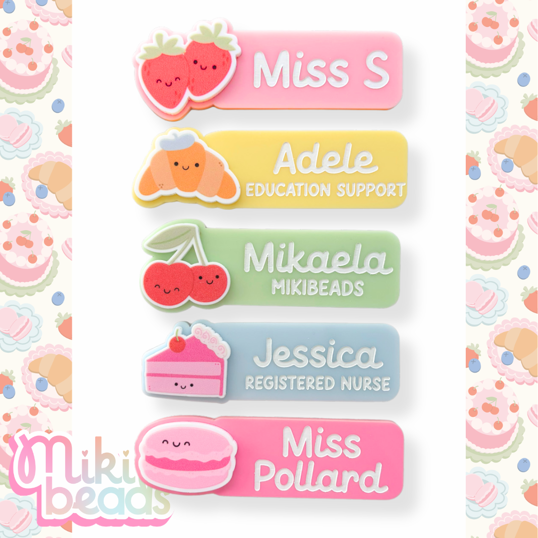 Summer Picnic Rectangle Name Badges