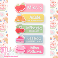 Summer Picnic Rectangle Name Badges