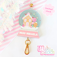Snow Globe Personalised Lanyard