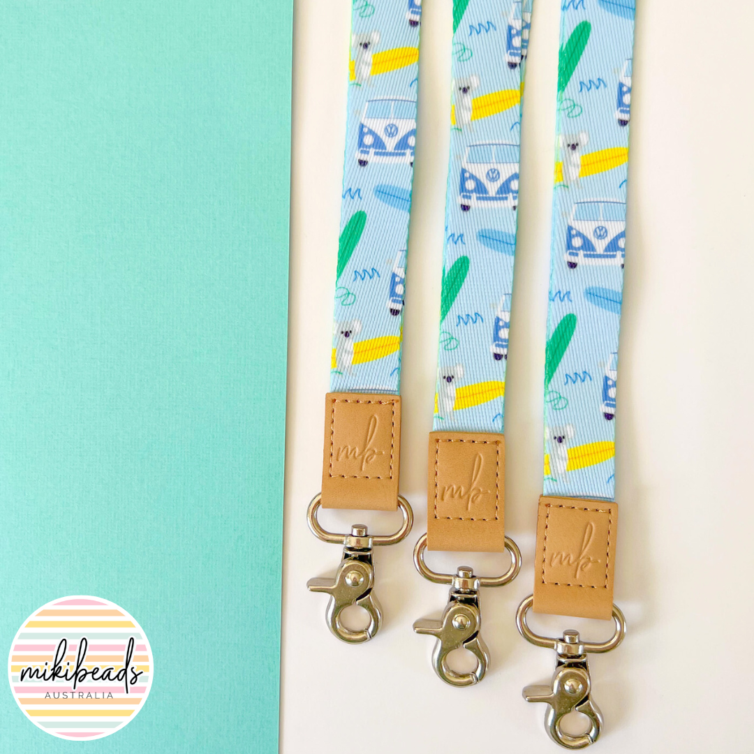 Surfs Up Fabric Lanyard