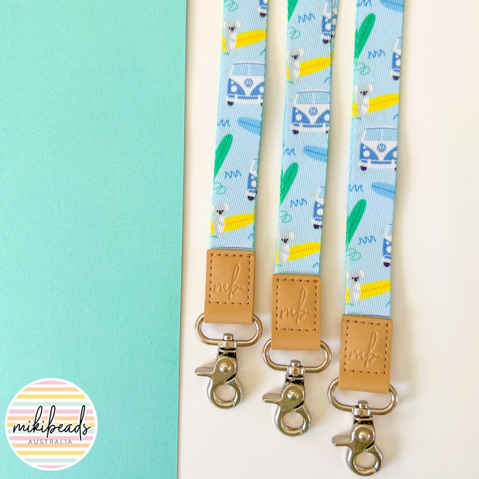 Surfs Up Fabric Lanyard