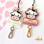Bessie the Cow Personalised Lanyard
