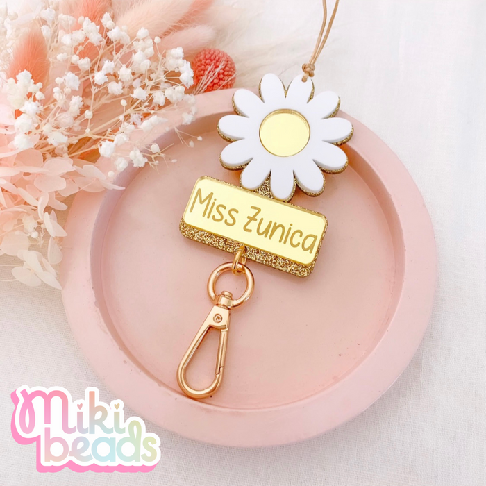 Golden Daisy Personalised Lanyard