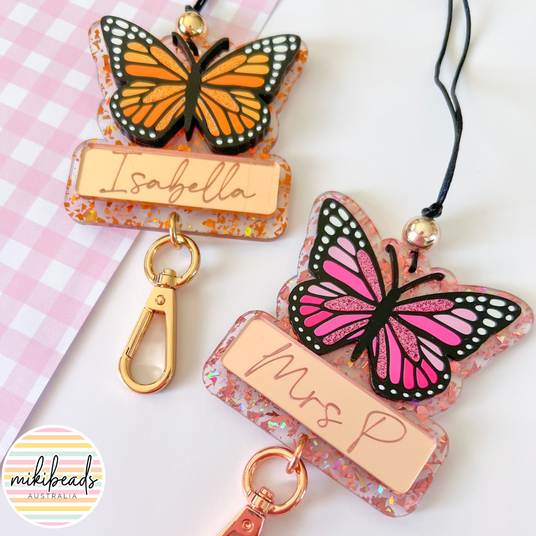 Butterfly Kisses Personalised Lanyard