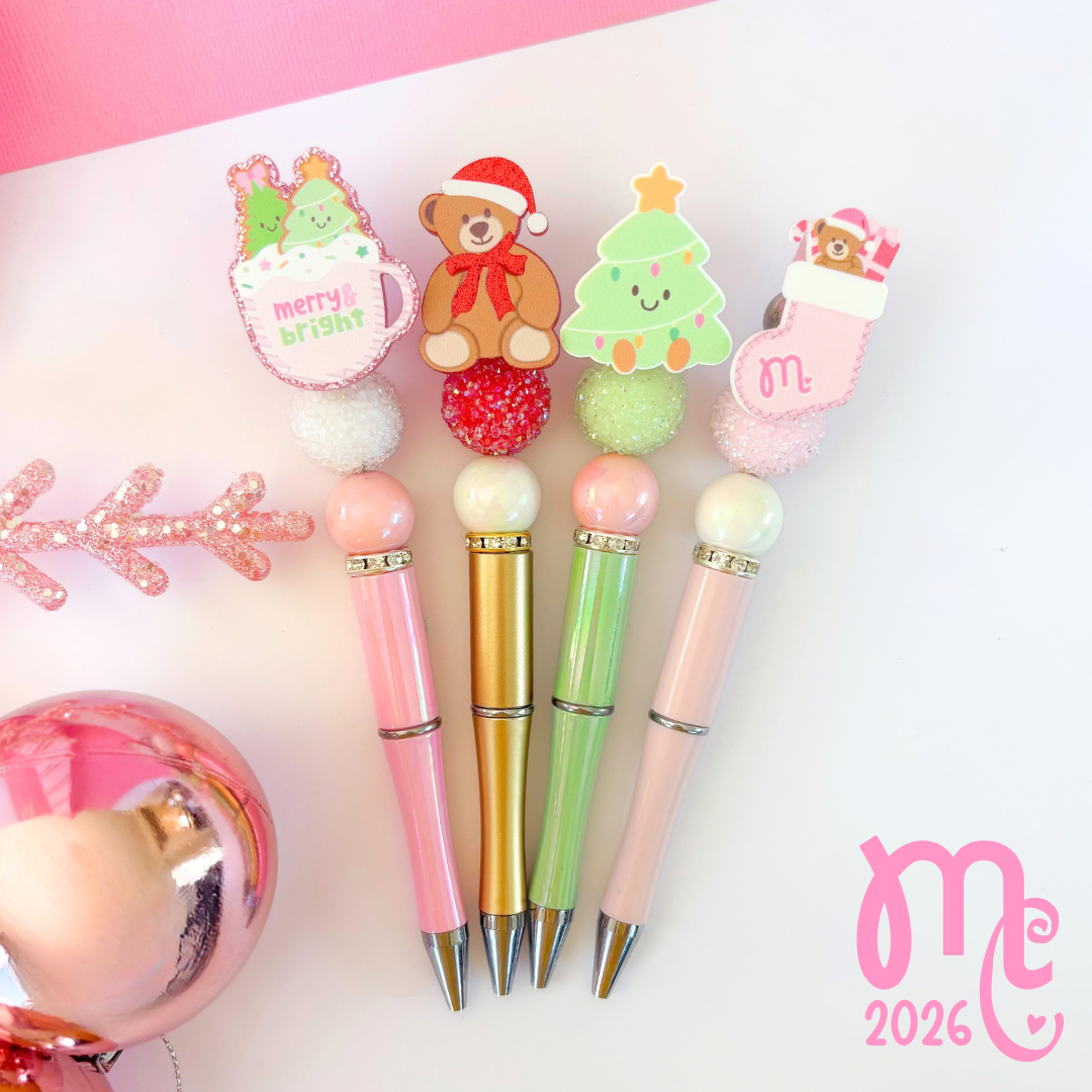 Premium Christmas Beaded Pens