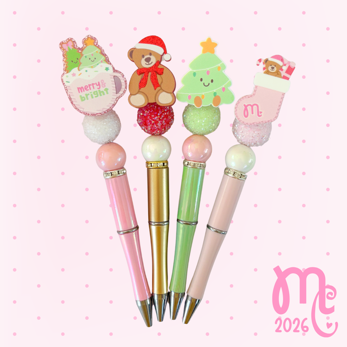 Premium Christmas Beaded Pens