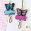 Butterfly Kisses Personalised Lanyard