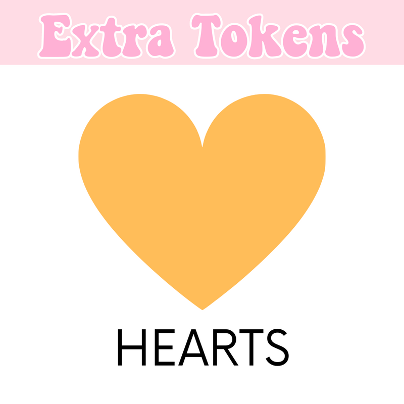 Extra Tokens - Hearts (Regular Size)