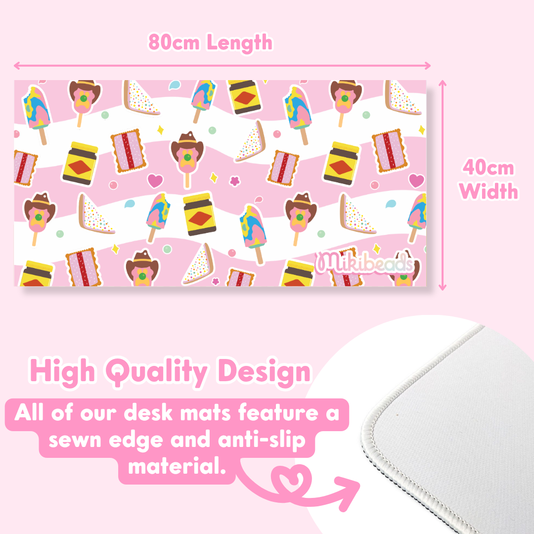 Pink Aussie Classics Desk Mat