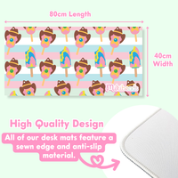Classic Ice Creams Desk Mat