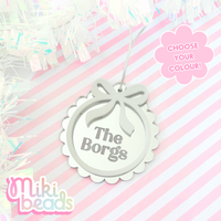 Personalised Bow Christmas Ornament