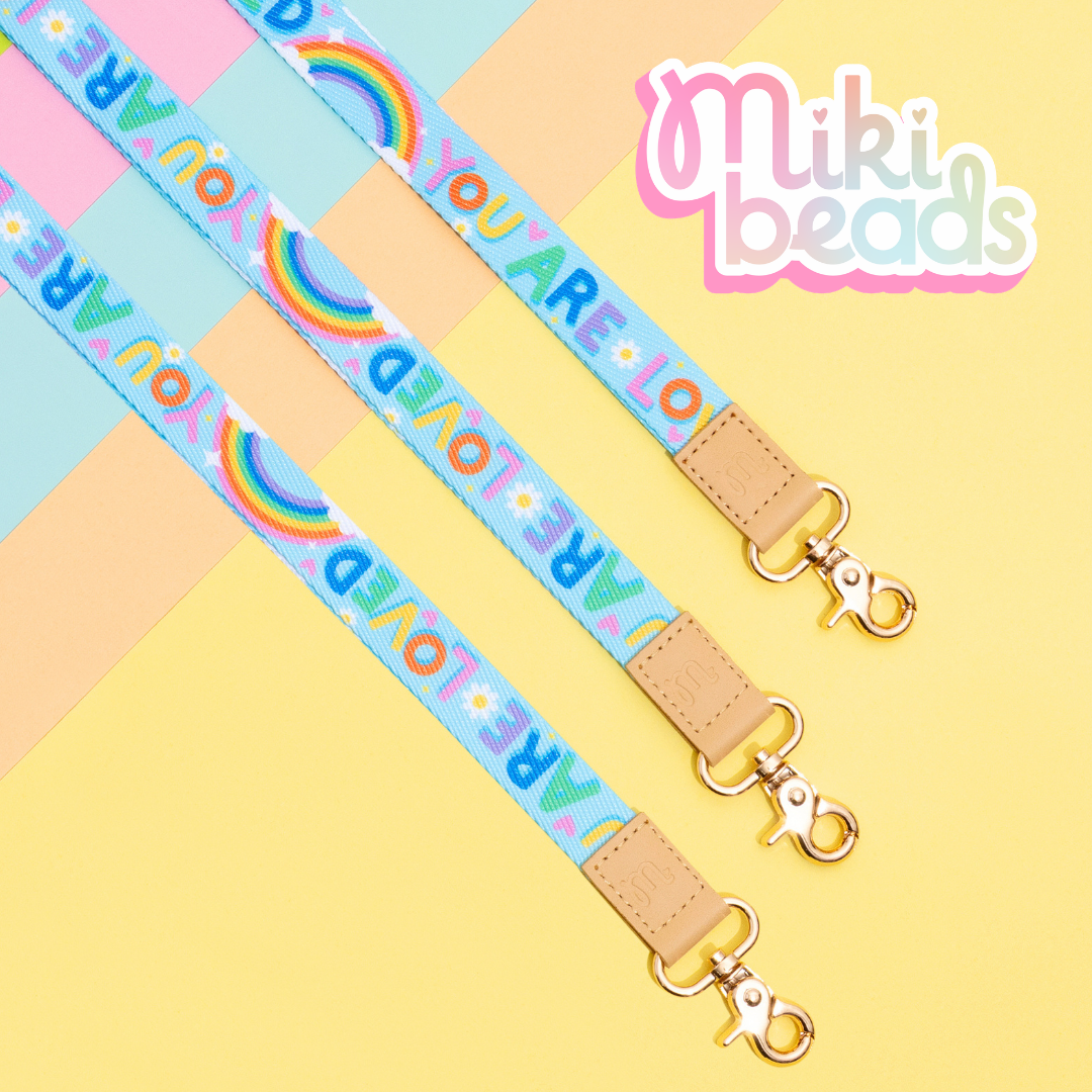 You Are Loved Fabric Lanyard