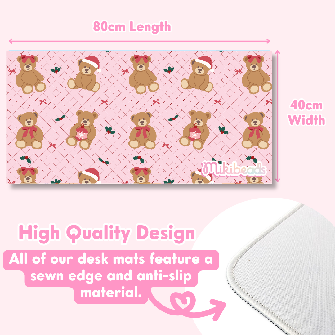 Beary Christmas Desk Mat