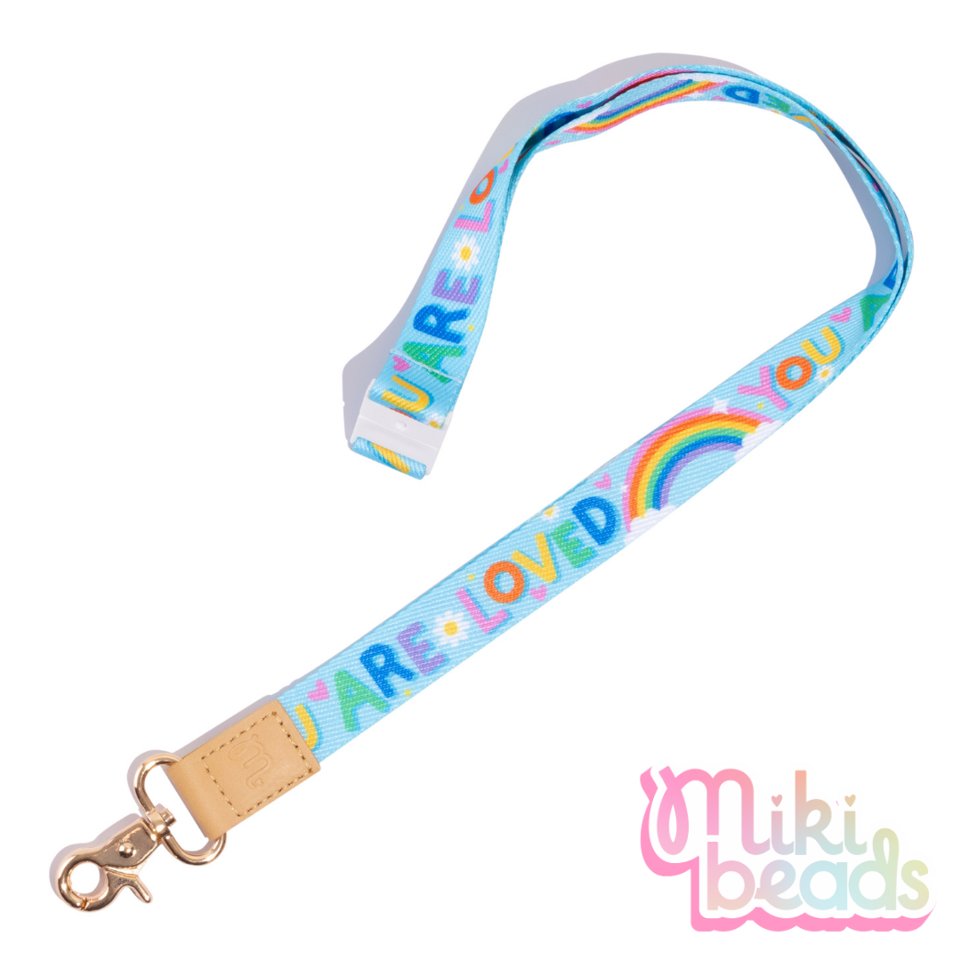 You Are Loved Fabric Lanyard