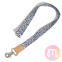 Dalmatian Fabric Lanyard
