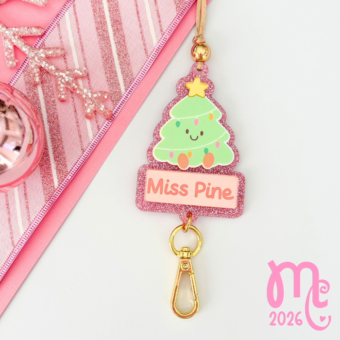 Christmas Tree Personalised Lanyard