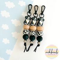 Mike the Border Collie Keychain