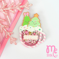 Shaker Christmas Cup Name Badge