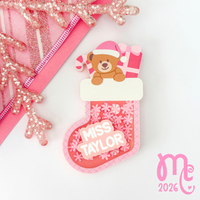 Shaker Stocking Name Badge
