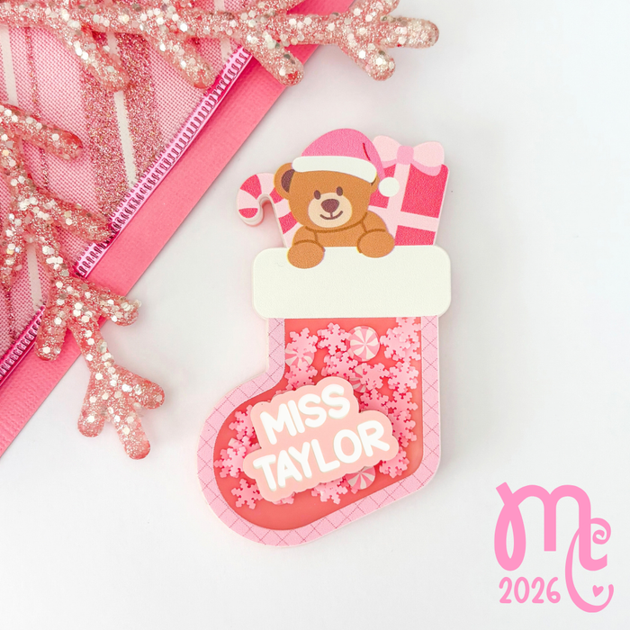 Shaker Stocking Name Badge