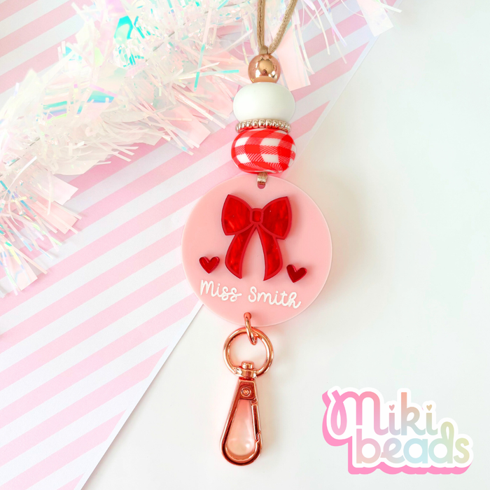 Bowtiful Christmas Personalised Lanyard