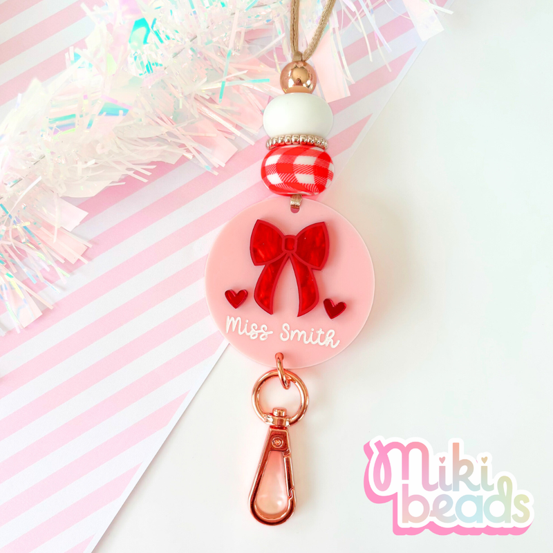 Bowtiful Christmas Personalised Lanyard