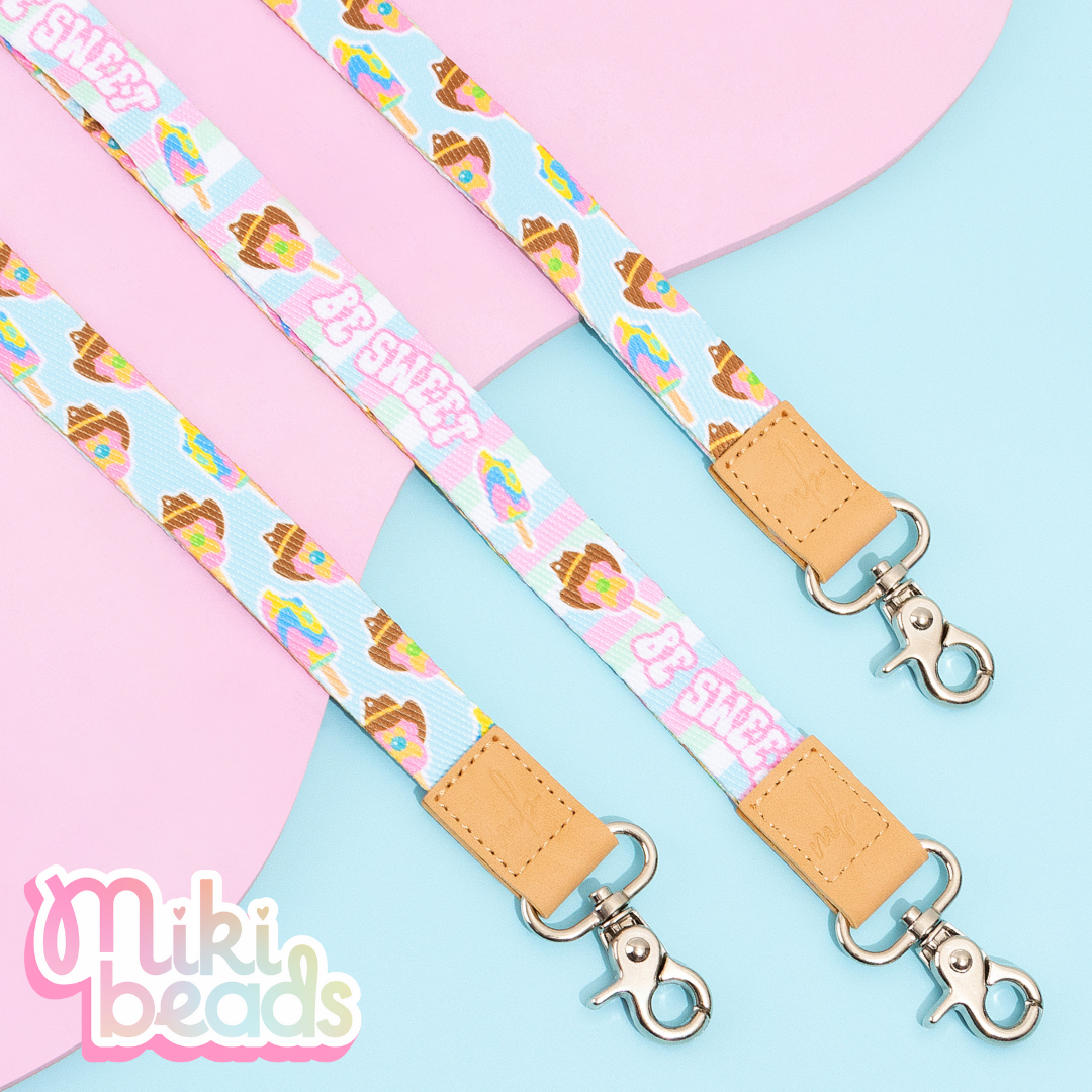 Classic Ice Creams Fabric Lanyard