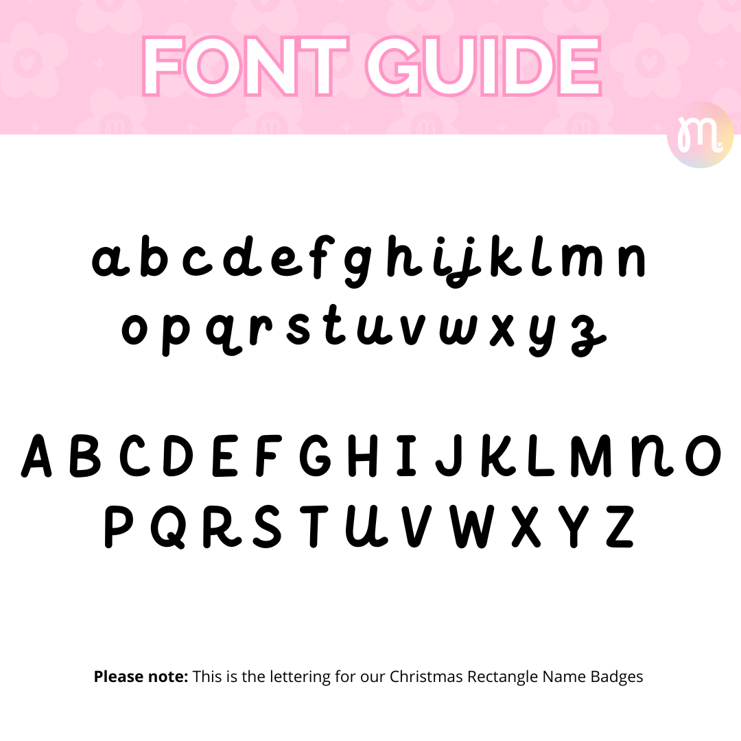 Christmas Rectangle Name Badges