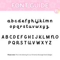 Christmas Rectangle Name Badges
