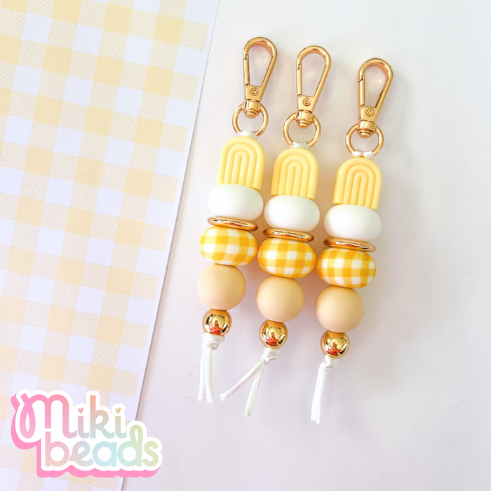 Gingham Girl Keychain