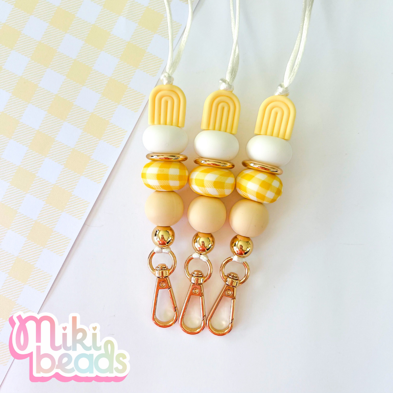 Gingham Girl Lanyard