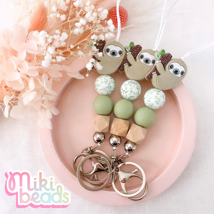 Botanical Sloth Queen Lanyard