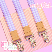 Lilac Gingham Wristlet (RESTOCK APRIL 25)