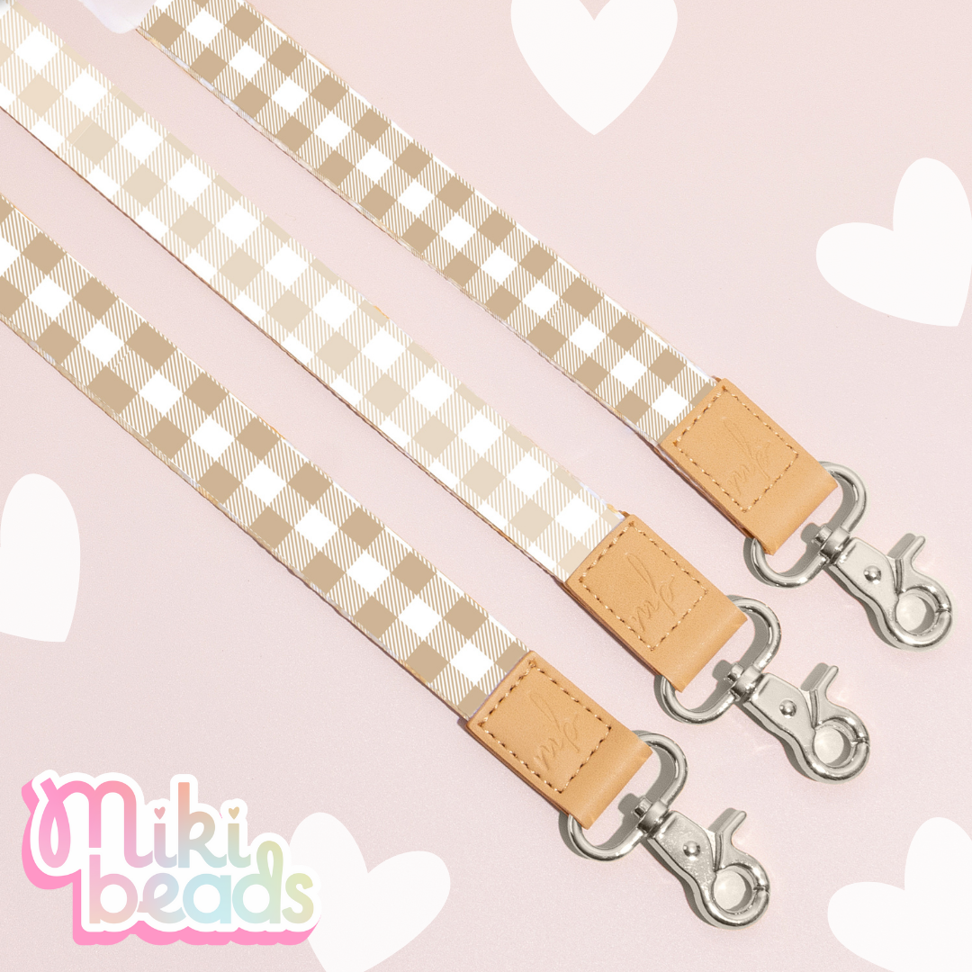 Neutral Lovers Fabric Lanyard